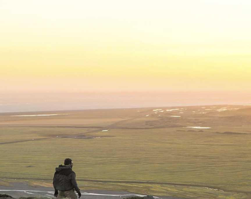 Sean Yalda on a Mountain in Iceland